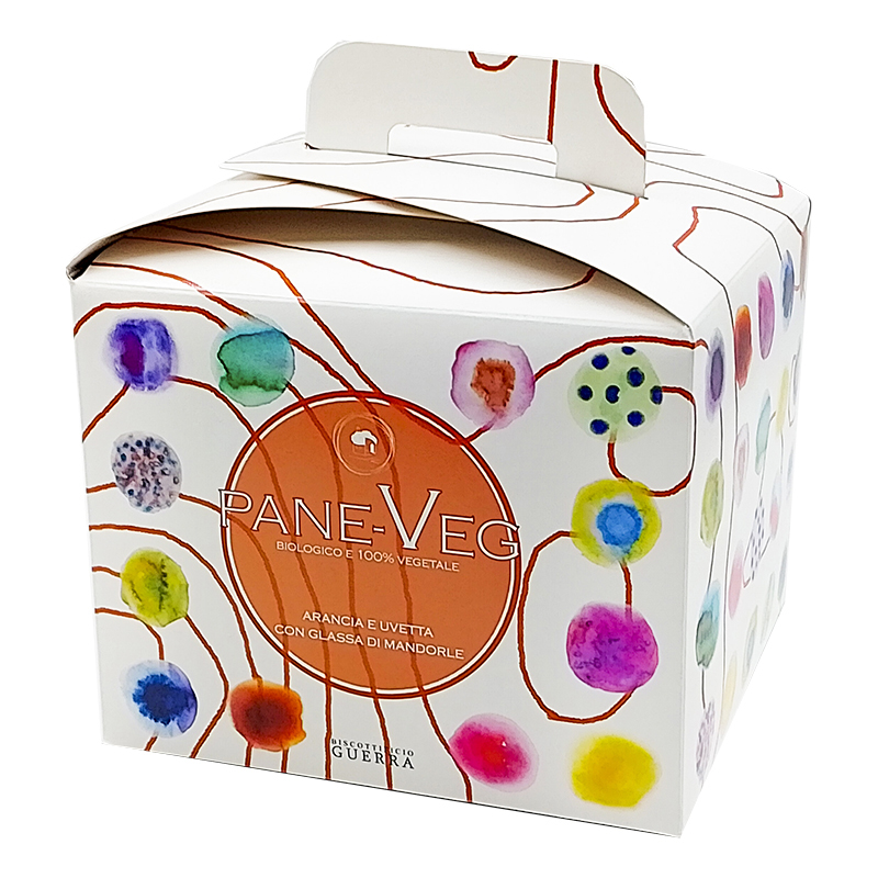 Pane-Veg all'Arancia e Uvetta, coperto con glassa di mandorle Bio 550g